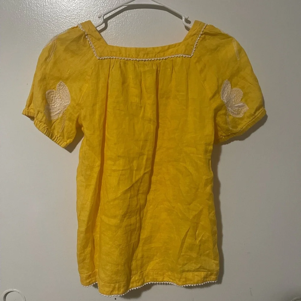 J.crew yellow blouse